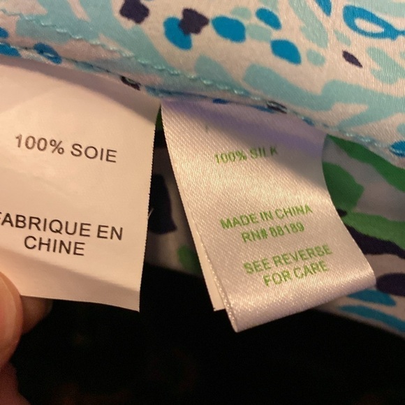 Lilly Pulitzer Elsa top let’s cha cha spa blue - Picture 7 of 8
